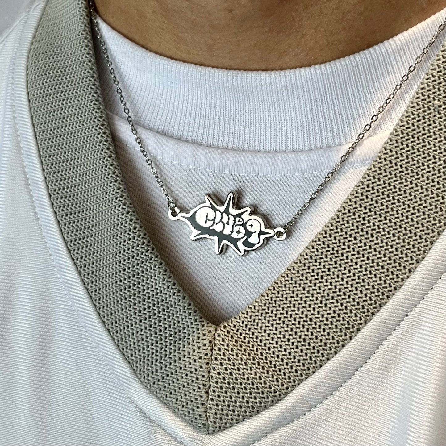 Enamel necklace