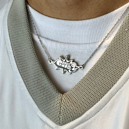 Enamel necklace