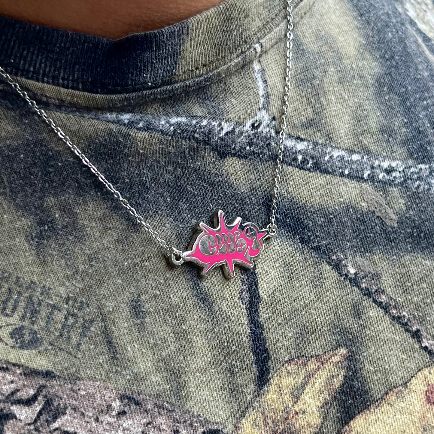 Enamel necklace