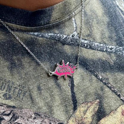 Enamel necklace