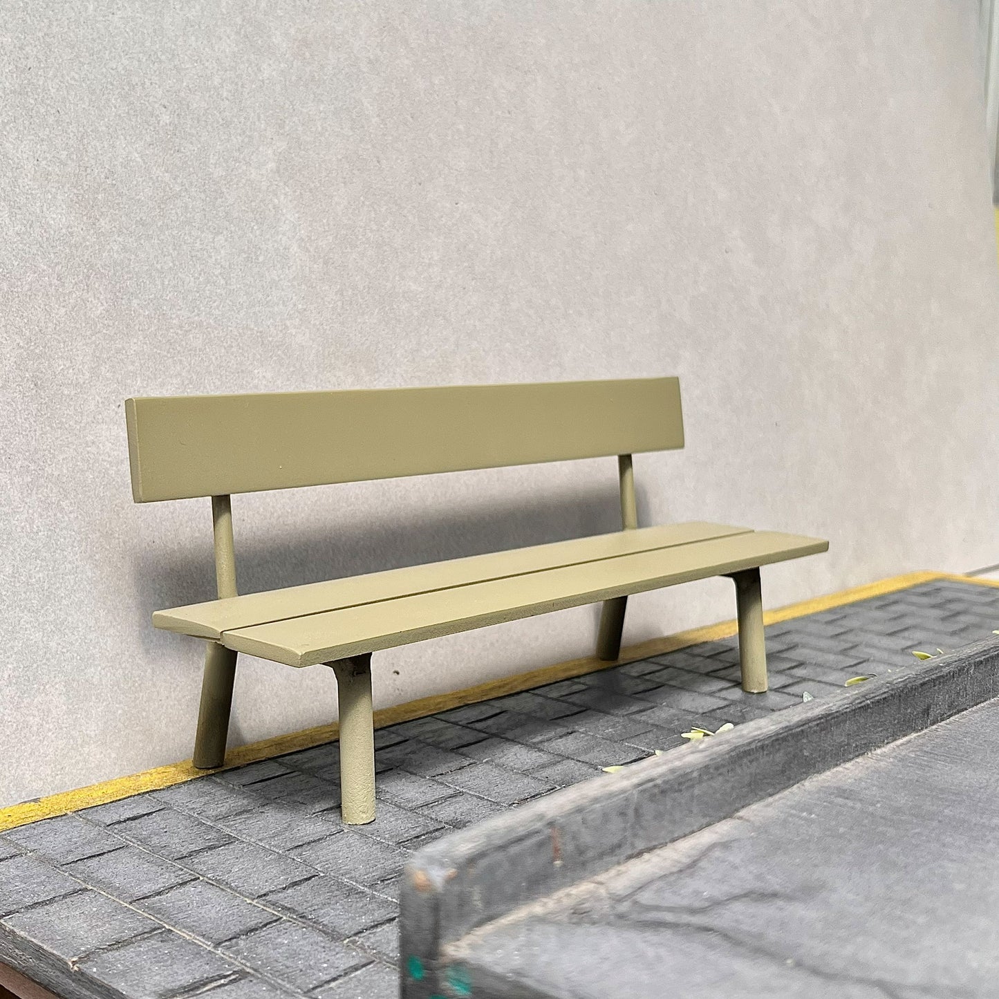 Khaki Stainless bench