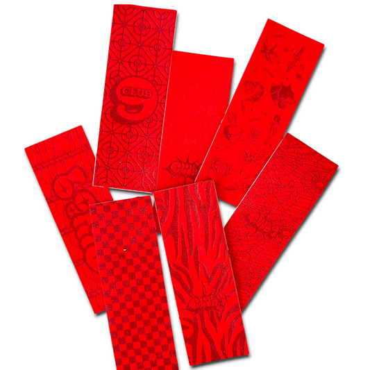 Laser engraved Red slimtapes
